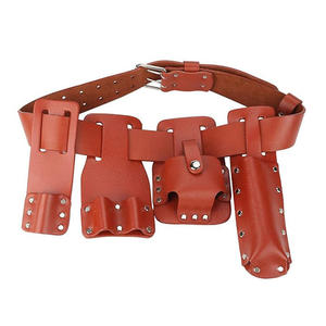 Cinturón de Herramientas Profesional Multifuncional de Cuero Vacuno Puro, Estuche para Electricista, Bolsa Combinada, Organizador de Trabajo, Cinturón de Herramientas de Cuero - Product Image 1