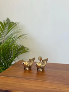 Stylish Fish Shape Metal Candle Stand Elegant <b>Table</b> Centerpiece Ideal For Home Interior Decor And <b>Party</b> Decoration From India - Product Image 2