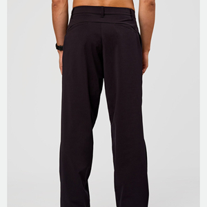 Pantalones Deportivos de Algodón Personalizados al por Mayor, Talla Grande, Casuales, Ecológicos, Transpirables, con Cierre de Cordón, para Hombre, de Pierna Recta - Product Image 2