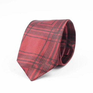 Cravate en polyester à motif écossais pour homme, collection 2026, idéale pour cadeau promotionnel d'affaires - Product Image 6