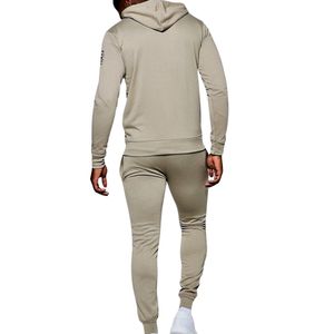 Custom Distressed Tracksuit Men's Streetwear Hoodie and <b>Jogger</b> <b>Set</b> Vintage Washed Athletic Casual Sportswear <b>Matching</b> Two Piece - Product Image 2