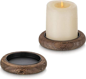 Portavelas de Madera con Forma de Estrella, Decoración Navideña, Económico, Nuevo Diseño, Estilo Americano, Artículos en Dólares - Product Image 3