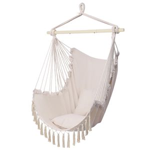 Sedia Sospesa Beige con Nappe per Comfort e Stile - Product Image 6