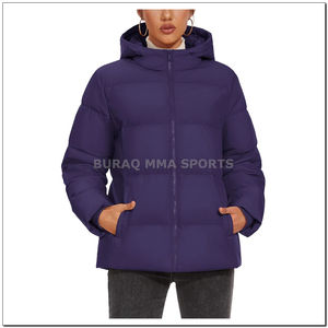 Veste matelassée imperméable personnalisée pour femme, manteau d'hiver rembourré de style designer, en nylon, pour l'extérieur - Product Image 5