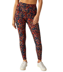 High Waist Solid Color Sports Yoga Digital Printing Eco-Friendly Custom Logo Women <b>Leggings</b> Breathable OEM - Product Image 2