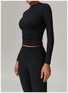Women Seamless 3 Piece Yoga Set Sleeveless Crew Neck Top High Waist <b>Leggings</b> Solid Breathable Spandex/<b>Nylon</b> Workout Outfit - Product Image 2
