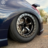 Jantes forgées personnalisées DW Beadlock Chrome Argent Gris Noir 17 18 19 20 pouces 5x127 5x120 5x114.3 pour Nissan 350z Nissmo Infiniti