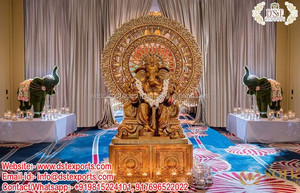 Srilankan poruwa อุปกรณ์ตกแต่งเวทีอุปกรณ์ตกแต่งเวทีในงานปาร์ตี้แหวนหมั้นไม่แพงตกแต่งเวทีงานแต่งงานสุดหรูแหวนสำหรับพิธีขึ้นเวทีสหราชอาณาจักร - Product Image 6