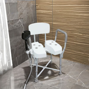 Banc de douche moderne en alliage d'aluminium léger, siège portable durable pour personnes âgées et handicapées - Product Image 1