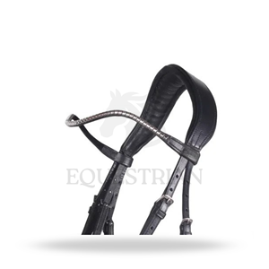 Bridon d'équitation anglais SEDNA BRIDLE BLACK, taille complète, pour le confort du cheval - Product Image 4