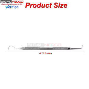 New Dental Probe No.6 Composite Filling Plugger Explorer Root Canal Spreader Scaler 6.29 Inch Double Ended Surgical Instruments - Product Image 2