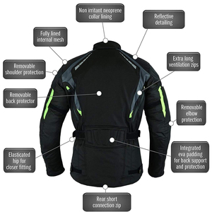 Blouson de moto en cuir pour homme, best-seller, confortable, respirant, séchage rapide, manches longues, personnalisable, pour l'extérieur - Product Image 6