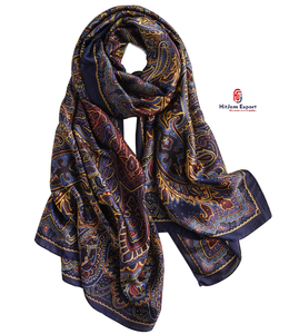 Luxury Printed Long <b>Scarf</b> Soft Fabric Head <b>Scarf</b> White Label Low MOQ Custom Branding OEM ODM Textile Manufacturer - Product Image 4