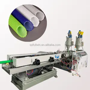 Plastic Double wall PVC PP PE Corrugated Pipe Making Extruder Machine / Corrugated Plastic Pipe Machine