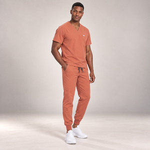 Tenue Médicale Unisexe en Denim Tricoté à Manches Courtes – Uniforme d'Infirmière, Hôpital, Médecin, Pharmacie, Dentiste, Soins de Santé - Product Image 2