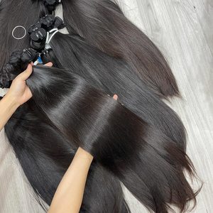 Cabello de Lujo de Donante Único con Trama Recta, 100% Crudo de Calidad, Acabado Liso, Cutículas Limpias, Sin Enredos, Sin Caída, Suministro a Granel - Product Image 2