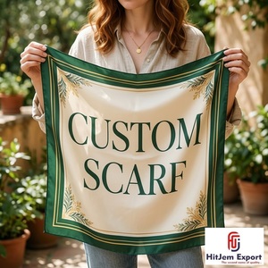 Pañuelo Cuadrado Personalizado de Primera Calidad con Impresión a Medida, Tacto de Seda Suave, Chal de Moda, Servicio de Fabricante Textil de Marca Privada OEM ODM - Product Image 5