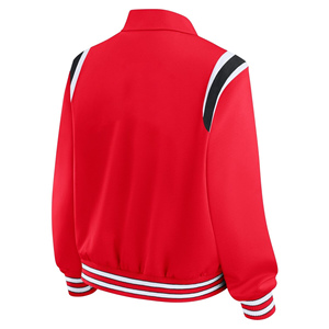 Factory Made <b>Women</b> <b>Varsity</b> <b>Jacket</b> Custom Team Letterman College <b>Bomber</b> Wool Baseball Coat OEM <b>Women</b> <b>Jacket</b> - Product Image 2