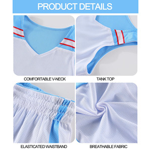 Diseña Tu Propio Uniforme de Baloncesto Personalizable, 100% Poliéster, Impreso, Último Estilo, Mejor Calidad, Protección UV, Transpirable - Product Image 6