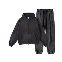 Survêtement d'hiver pour hommes Elite, coupe classique, avec strass et effet délavé, personnalisable OEM, vente en gros, mode USA Europe