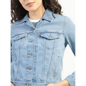 Chaqueta vaquera de mujer de primera calidad, tela duradera con un ajuste cómodo, ideal para uso casual en la oficina o para viajar, apta para todas las estaciones. - Product Image 5