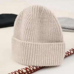 Gorro de Invierno de Punto Liso 100% Algodón, Gorro de Pescador Corto Personalizado con Logotipo y Patrón de Personajes para Hombre y Mujer - Product Image 3