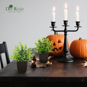 Set di 4 Piante Artificiali Nere in Vaso per Interni, Decorazione Verde per Bagno e Ufficio, Ideale per Stile Rustico e Altri Ambienti - Product Image 4