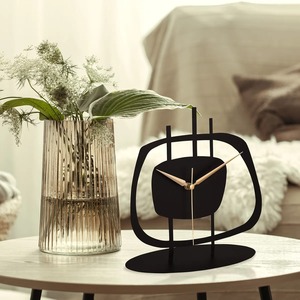 Minimal Black <b>Table</b> <b>Clock</b> For Bedside <b>Table</b> Modern Stylish Home Decor Silent Desk <b>Clock</b> Bedroom Nightstand <b>Clock</b> From India - Product Image 5