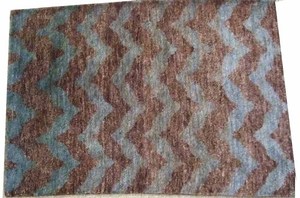 Tapis en jute naturel noué à la main, motif médaillon, à poils longs, écologique, moderne, résistant aux taches, pour la décoration du salon - Product Image 5