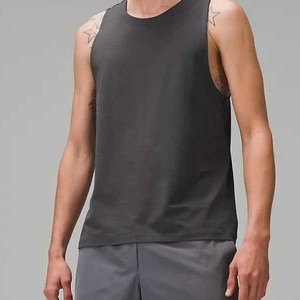 Débardeur sans manches noir en tricot pour homme Hawk Eye Sports, col rond, décontracté, respirant, couleur unie, polyester, pour entraînement, gym, fitness - Product Image 1