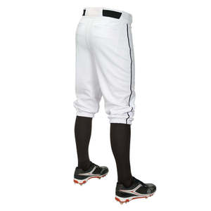 OEM Custom Green Baseball Uniform Set Men's Short Sleeve Jersey Pants Knickers Embroidery Logo Moisture Wicking All Seasons - Product Image 5