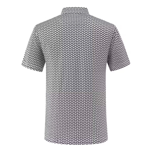 Polo de golf homme slim fit personnalisé, en polyester tricoté, séchage rapide, manches courtes, design par sublimation, pour adulte - Product Image 2