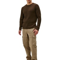 T-shirt en coton biologique pour homme, t-shirt à manches longues, col rond thermique, t-shirt à manches longues en tissu gaufré personnalisé, provenant du Bangladesh