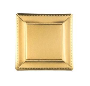 Plaque de chargement en métal bleu forme carrée fait à la main de styliste fantaisie sous plaque vente en gros plateau de service décoratif de Table - Product Image 6