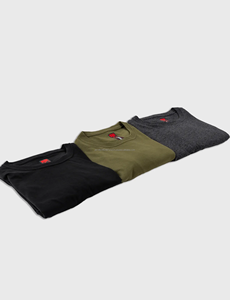 T-shirts personnalisés pour hommes en toile unie à col rond et manches courtes, séchage rapide, écologiques, avec logo imprimé, vente en gros - Product Image 4