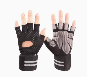 Hardihood International Professional Lightweight Half Finger Gym <b>Gloves</b> for Unisex Weight Lifting Training - Product Image 3