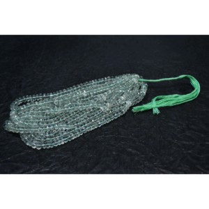 Cuentas de Amatista Verde Natural al por Mayor, Cuentas de Morganita en Forma de Rondelle de 18 mm con Corte Liso para la Fabricación de Joyas, Jaipur, India - Product Image 1