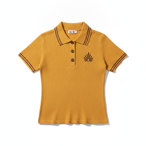 Suéter Polo de Punto de Lana de Manga Corta Estilo Universitario Clásico con Logotipo Personalizable de KD Knit Manufacturer para Mujer - Product Image 6