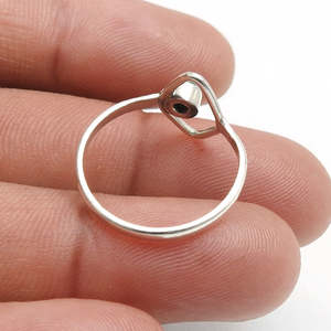 แหวนพลอยอเมทิสต์ทรงกลมเจียระไนสวยงามสำหรับผู้หญิง เงินแท้ 925 เครื่องประดับสั่งทำพิเศษ ขายส่งจำนวนมาก เครื่องประดับสไตล์โบฮีเมียน - Product Image 4