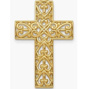 Solid Brass Church Cross <b>Wall</b> Hanging Religious Christian <b>Decorative</b> Handmade Polished Finish For Prayer Room And Chapel - Product Image 6