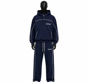 Men's Training Tracksuit Comfortable Two Piece Hooded Suit for All Season Wear - Product Image 3