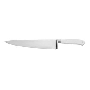 Cuchillos de Cocina Plateados con Mango Blanco y Tres Remaches, Hoja Puntiaguda para Preparación de Frutas, Corte de Verduras y Uso General - Product Image 1