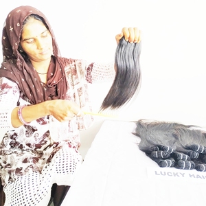 Extensions de cheveux humains brésiliens 100% naturels, lisses, non traités, tissage double machine, qualité supérieure - Product Image 6