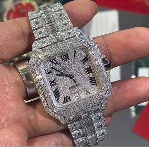 Reloj de Alta Calidad Personalizado con Diamantes Cultivados en Laboratorio, Estilo Hip Hop, Regalo para Hombre - Product Image 6