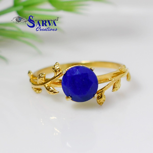 Natural <b>Lapis</b> <b>Lazuli</b> <b>Ring</b> Classic Prong Setting Nature Inspired <b>Ring</b> 925 Sterling Silver Fine Jewelry Wholesale - Product Image 1