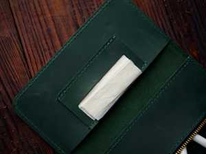 Custom Handmade Genuine Leather Pipe <b>Roll</b> Pouch Portable Tobacco Pipe Storage Case Bag Travel <b>Kit</b> PRB-0031B - Product Image 5