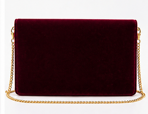 Bolso de mano de terciopelo color borgoña |   Bolso de Noche Decorado |   Bolso de Lujo con Adornos Elegantes - Bolso Decorativo Sofisticado - Product Image 5