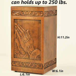 โกศบรรจุอัฐิไม้ธรรมชาติสไตล์อเมริกันสมัยใหม่ คุณภาพเยี่ยม ทำด้วยมือ เป็นมิตรกับสิ่งแวดล้อม - Product Image 2