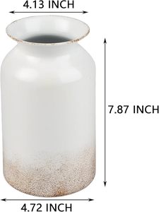 Vase à fleurs en aluminium de grande qualité à prix raisonnable, pièce décorative, accent d'intérieur élégant, design durable et raffiné. - Product Image 4