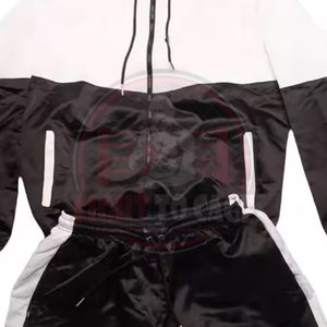 ชุดเซ็ตเสื้อแจ็คเก็ตกันลมสีขาวดำรุ่นใหม่ล่าสุด น้ำหนักเบา ผลิตตามสั่ง สำหรับผู้ชาย ทำจากไนลอนคุณภาพสูงสุด ไซส์ใหญ่พิเศษ - Product Image 6